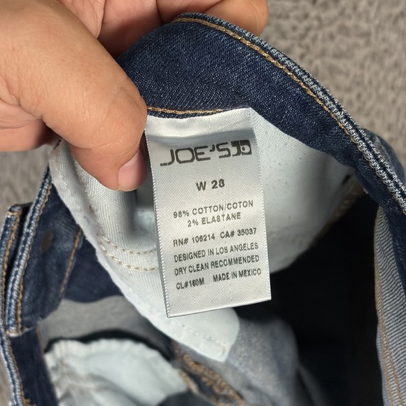 Joes Jeans Womens 28x30 Blue Skinny Stretch Mid-Rise Whiskered Preppy - Picture 4 of 9